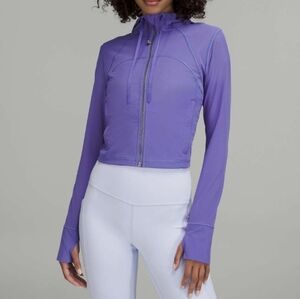 Lululemon Nulu and Mesh Cropped Define Jacket in Charged Indigo